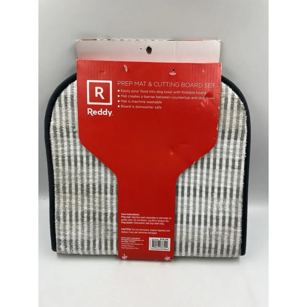 Reddy Blue Prep Mat and Cutting Board Set for Dogs NEW
